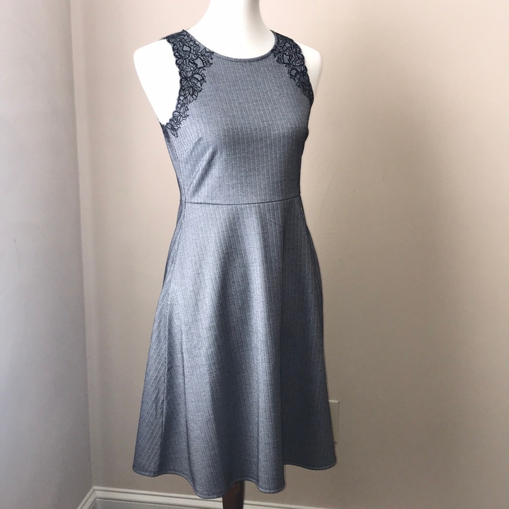 Chevron print skater dress